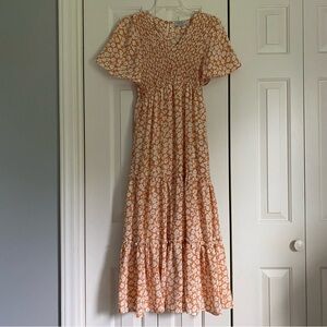 Orange Maternity Dress